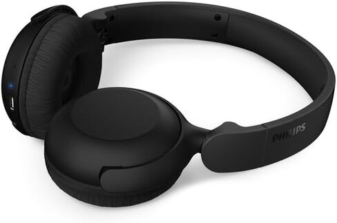 Philips H2209 Wireless Headphones,On-Ear Bluetooth Headphones, Dynamic Bass, Sound Signature,Clear Call,25H Battery Life,Fast Charging,Soft Ear Cups,Bluetooth 5.4,Compact Design,Light,Matte Black in Saudi Arabia