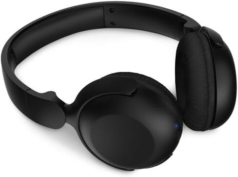 Philips H2209 Wireless Headphones,On-Ear Bluetooth Headphones, Dynamic Bass, Sound Signature,Clear Call,25H Battery Life,Fast Charging,Soft Ear Cups,Bluetooth 5.4,Compact Design,Light,Matte Black in Saudi Arabia