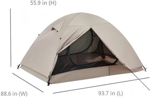 Ultralight Double Layer Waterproof 2/4 Person 4 Season Backpacking Dome Tent – Easy Setup Outdoor Essenssial Gear for Camping, Hiking, Hunting and Mountaineering in Saudi Arabia