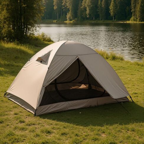 Ultralight Double Layer Waterproof 2/4 Person 4 Season Backpacking Dome Tent – Easy Setup Outdoor Essenssial Gear for Camping, Hiking, Hunting and Mountaineering in Saudi Arabia