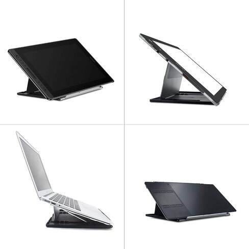 تابلت رسم HUION Kamvas 13 (Gen 3) مع شاشة، تابلت فني مغلف بالكامل مقاس 13.3 بوصة مع حامل زجاجي ثانٍ قابل للتعديل، PenTech 4.0، ضغط القلم 16384، أقراص مزدوجة للفن الرقمي، وردي in Saudi Arabia