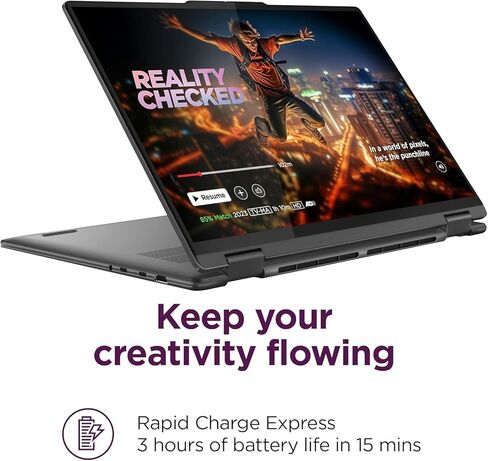 Lenovo Yoga 7i 16" FHD+ 2-in-1 Touchscreen Laptop ( Intel Ultra 7 155U (> i7-1355U), 16GB DDR5, 1TB SSD, Pen) For Business, Creator, Designer, Backlit, FP, IR Webcam, Thunderbolt 4, Win 11 Pro, AI PC in Kuwait