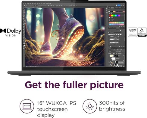Lenovo Yoga 7i 16" FHD+ 2-in-1 Touchscreen Laptop ( Intel Ultra 7 155U (> i7-1355U), 16GB DDR5, 1TB SSD, Pen) For Business, Creator, Designer, Backlit, FP, IR Webcam, Thunderbolt 4, Win 11 Pro, AI PC in Kuwait