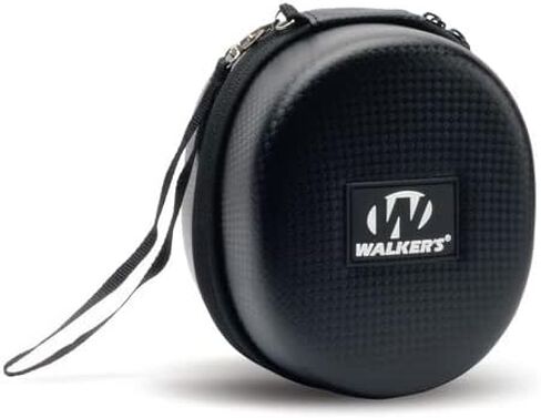 Walker's Razor Slim Electronic Muff with Case and Shooting Glasses (Black) Bundle (3 Items in Saudi Arabia