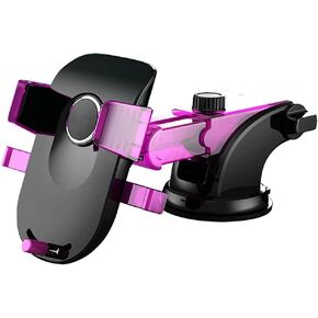 Vehicle Mounts Suction-Cup Phone Mount Car Mobile Phone Suction Cup Bracket, The Instrument Panel Navigation Supports The Mobile Phone Holder (Color : Purple) in Saudi Arabia