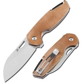KANSEPT Model 6 Pocket Knives EDC Camping 3.1'' 154CM Material Pocket with Green Micarta Handle Everyday Carry T1022A2 in Kuwait