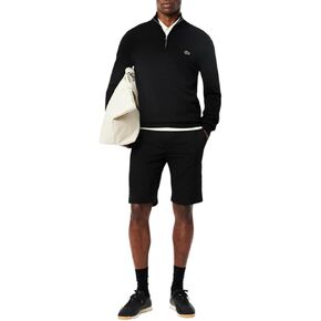 Lacoste Men's Slim Fit Stretch Cotton Bermuda Shorts, Dark Navy Blue, 34 in Saudi Arabia