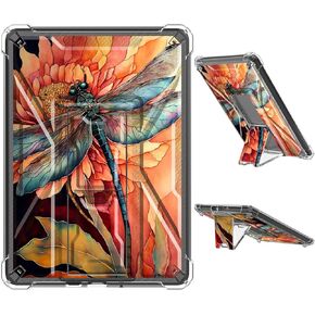 Clear Case for 6.8" Kindle Paperwhite 11th Gen 2021 & Signature Edition Soft TPU Cover with Kickstand Shockproof Rugged Case for Kindle Paperwhite 2021, Frog Sitting Mushroom in Kuwait