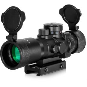 Hantoptik 4X32 Prism Scope Red & Green &Blue Illuminated Etched Reticle 4X Magnification Prism Sight Scope 20mm with Picatinny Rail Mount in Kuwait