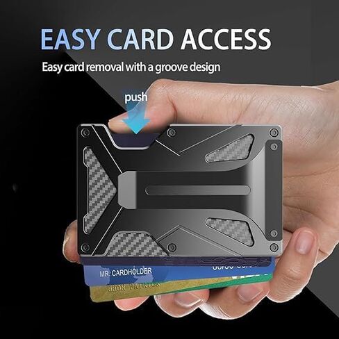 محفظة متنقلة مغناطيسية لجهاز Apple mag-Safe، مع حامل AirTag، ودرع RFID، ومشبك معدني للمحفظة، مناسبة لهاتف iPhone 17،16، 15، 14، 13، 12 Pro Max/Pro/Plus/Mini in Saudi Arabia