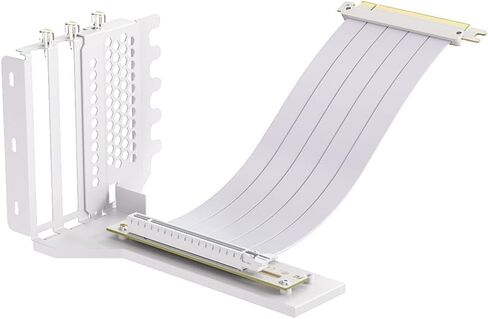 مجموعة دعامة تثبيت عمودية لوحدة معالجة الرسومات L-Z3، كابل رفع PCIe 4.0 X16 مقاس 200 مم، دعامة تثبيت لتوجيه بطاقة الرسومات باللون الأبيض in Saudi Arabia