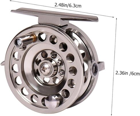 Aluminum Alloy Lever Brake Fishing Reel for Fly Bow Fishing Portable Comfortable Touch Accessory in Saudi Arabia