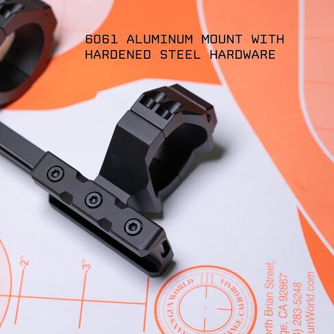 Monstrum Beast Series Cantilever Scope Mount | Integrated Level Bubble and Piggyback Segment | 1 inch Diameter in Saudi Arabia