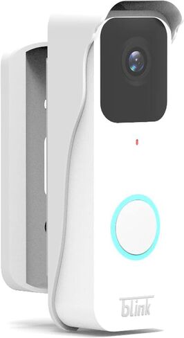 Blink Doorbell Mount, Angle Adjustable Mount Cover for Blink Video Doorbell (2nd Gen), Full Protection Mounting Bracket for Blink Doorbell Camera, Wide Viewing Range Left/Right Adjustable (Black) in Saudi Arabia