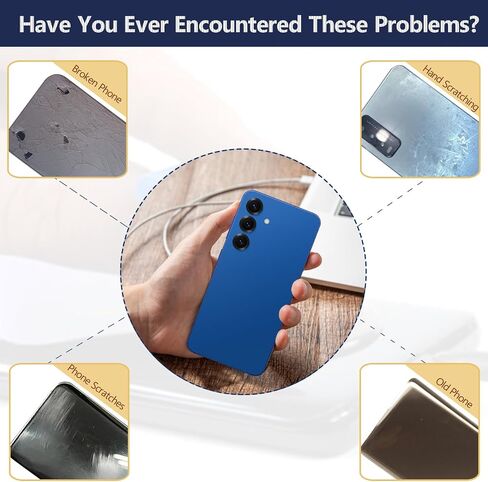 for Samsung Galaxy S25 Back Glass Replacement for Samsung S25 S931 Rear Glass Replacement Battery Cover Housing Door Accessories Parts with Repair Tools(Navy Blue) in Saudi Arabia