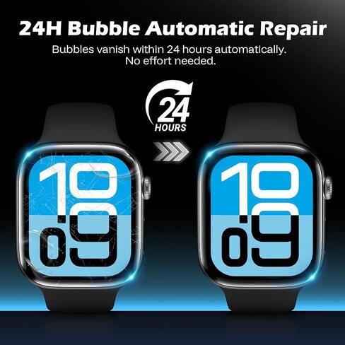 JULK 6 عبوات لواقي شاشة Apple Watch SE مقاس 40 مم، طبقة مرنة غير فقاعات، واقي شاشة وجه ناعم من مادة TPU لـ iWatch SE-3(2025)/SE/6/5/4 40 مم، حساس للمس، شفاف عالي الدقة in Kuwait