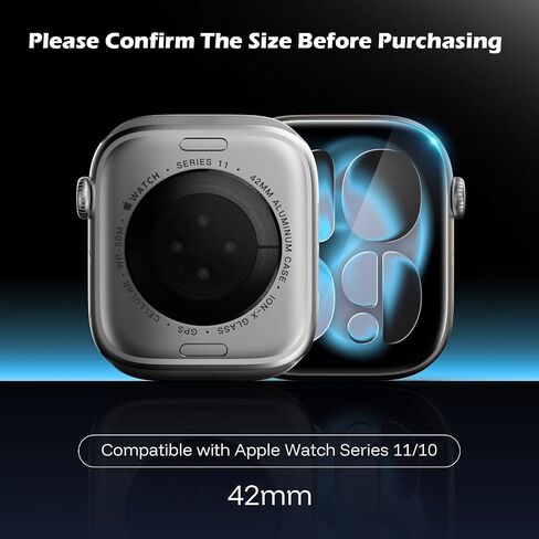 JULK 6 عبوات لواقي شاشة Apple Watch SE مقاس 40 مم، طبقة مرنة غير فقاعات، واقي شاشة وجه ناعم من مادة TPU لـ iWatch SE-3(2025)/SE/6/5/4 40 مم، حساس للمس، شفاف عالي الدقة in Kuwait