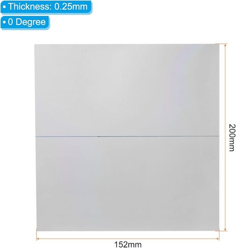 9.7" Polarized Film Sheets, 3 Pack Adhesive Polarizer Linear Polarizing Filter for Screen, Photography, Lighting, 200mmx152mm, 0 Degree in Saudi Arabia