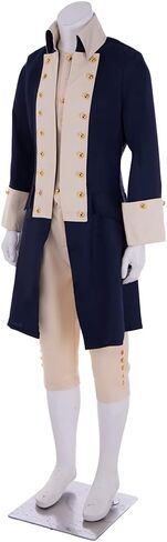 George Washington Cosplay Costume Men Hamilton Colonial Uniform History Outfit in Kuwait
