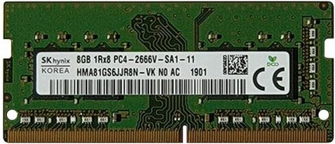 Hynix HMA81GS6JJR8N-VK وحدة ذاكرة لاب توب 8 جيجا بايت - DDR4-2666 ميجا هرتز - 260 Pin - SO-DIMM in Saudi Arabia