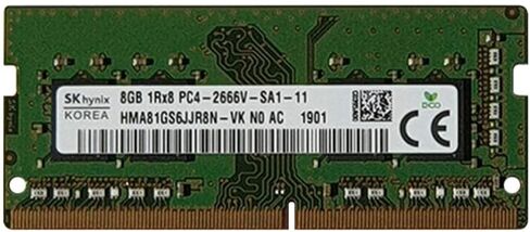 Hynix HMA81GS6JJR8N-VK وحدة ذاكرة لاب توب 8 جيجا بايت - DDR4-2666 ميجا هرتز - 260 Pin - SO-DIMM in Saudi Arabia