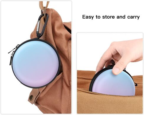 Storage Box Compatible Apple Watch Series 11/10/9/8/7/6/5/4/3/2/1/SE3/SE2/SE,Portable Travel Case fit iWatch 46mm 45mm 44mm 42mm 41mm 40mm 38mm AirPods Pro/3/2/1 Charging Dock,GrditBluePurple in Kuwait