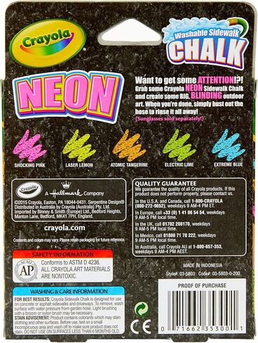 Crayola Neon Chalk 5ct in Saudi Arabia