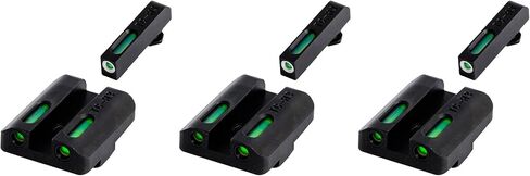 TruGlo TFK Fiber Optic and Tritium Handgun Laser Sight Accessories Set with Front Focus Lock for Glock 17/17L, 19, 22, 23, 24 Models (3 Pack) in Saudi Arabia