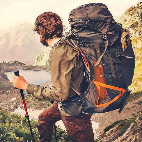 سكين صيد بشفرة ثابتة مع غمد، سكاكين حادة للبقاء على قيد الحياة في الهواء الطلق بالكامل للتخييم والمشي لمسافات طويلة، منجل عمل شديد التحمل مقاس 15.75 بوصة لقطع الأشجار in Kuwait