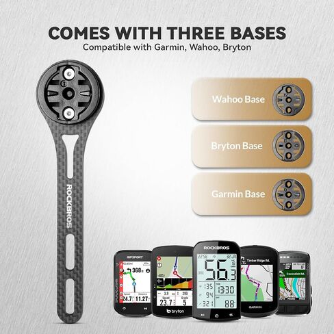 ROCKBROS Bike Computer Mount Out-Front Compatible with Mainstream Watch Tables，Equipped with Multiple Types of Bases in Saudi Arabia