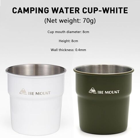 Travel Mug Ceramic Coated Stainless Steel Insulated, Cup for Coffee, Tea and Drinks, BPA-Free, for Outdoor Picnic Hiking Fishing Surfing Party Pint cup Metal Mug Tumbler Camping Gift for Him in Saudi Arabia
