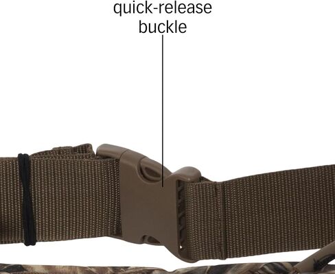 Avery Neoprene Powerbelt - حزام صيد مموه مقاوم للماء 3 أقسام قابل للتعديل سريع التحرير مع 25 حلقة شل وحامل حلقة مفاتيح in Saudi Arabia