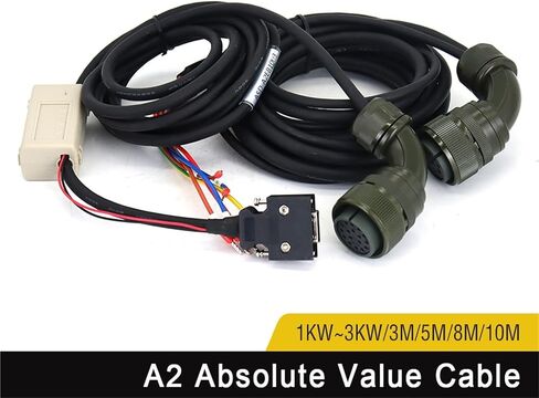 Asda-a2 A2 Absolute Value Cable High Power 3m 5m 8m 10m 15m Apply to 1kw~3kw(5M) in Saudi Arabia