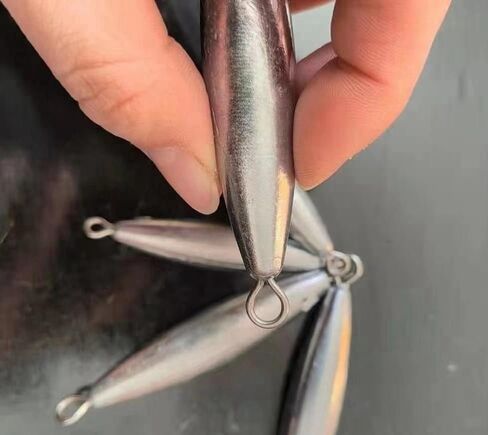 10PCS Fishing Weights Torpedo Sinkers Inline Trolling Sinkers Weights Kit Fishing Sinkers Catfishing Sinkers Saltwater Fishing Torpedo Weights Double Ring Sinkers - 1oz(30g) in Kuwait