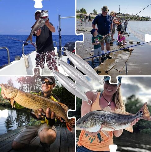 10 قطع من أوزان الصيد، غسالات الطوربيد المضمنة، مجموعة أوزان الصيد، أوزان الصيد، أوزان الصيد في المياه المالحة، أوزان حلقة مزدوجة - 1 أونصة (30 جم) in Kuwait