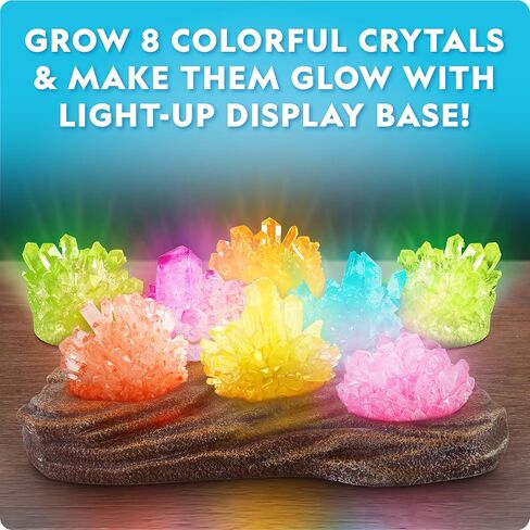 National Geographic Mega Crystal Growing Kit with 6 Crystals for Kids 8-12 in Kuwait