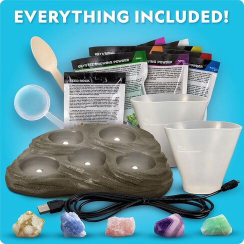 National Geographic Mega Crystal Growing Kit with 6 Crystals for Kids 8-12 in Kuwait