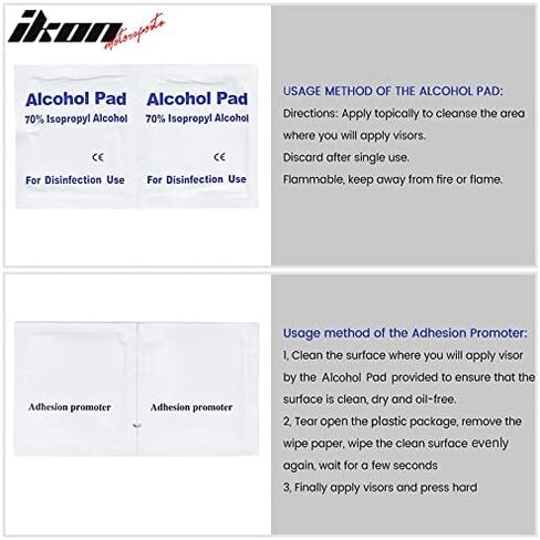 IKON MOTORSPORTS Window Visors Compatible with 2003-2007 Honda Accord, Smoked JDM Stick On External Side Window Wind Deflectors in Saudi Arabia