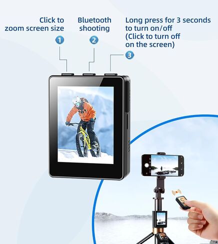 Flymoon Selfie Stick for iPhone with Remote Control, Detachable Live Screen - 68" Extendable Aluminum Phone Tripod Stand, 360° Rotation for Vlog, Live Streaming, iPhone & Android in Saudi Arabia