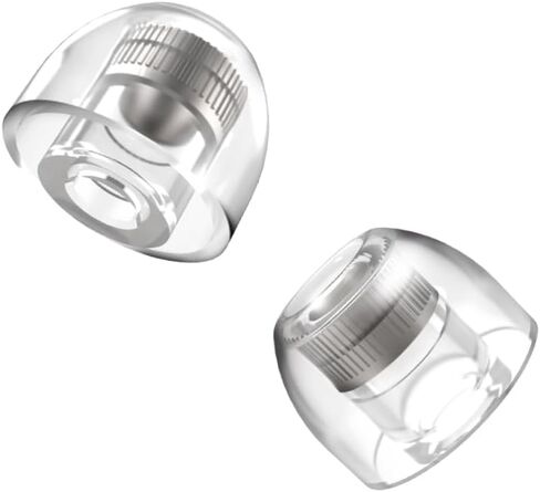 AZLA Mithryl IEM Ear Tips – Surgical Stainless Steel Core for HiFi in Ear Monitors, Wired Earbuds, IEM Earphones & Headphones – Earbud Replacement Tips for Clear Spacious Sound (2 Pair) (M-ML) in Saudi Arabia