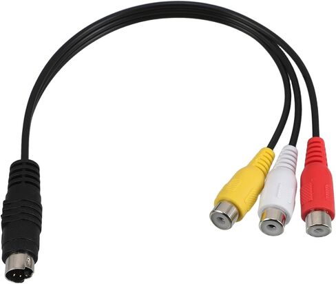 Pin S Video to Replacement Video Adapter Cable for Tv Projector Laptop Durable Easy to Connect Reliable Design for Long Term Use in Saudi Arabia