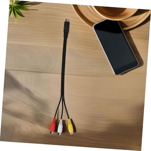 TEHAUX 2Pcs Pin Video to Video Adapter Cables for Tv Projector and Monitor Easy Design High Definition Video Transmission Versatile Connectivity Quick in Saudi Arabia