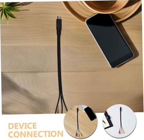 TEHAUX 2Pcs Pin Video to Video Adapter Cables for Tv Projector and Monitor Easy Design High Definition Video Transmission Versatile Connectivity Quick in Saudi Arabia