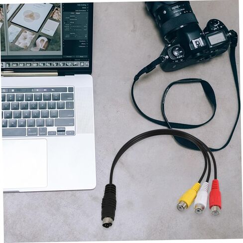 NUOBESTY Pin S Video to Adapter Cable for Tv and Projector Durable Video Transfer Cable for Laptops Monitors and Audio Visual Devices Versatile and Easy Connection in Saudi Arabia