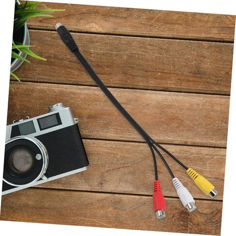 NUOBESTY Pin S Video to Adapter Cable for Tv and Projector Durable Video Transfer Cable for Laptops Monitors and Audio Visual Devices Versatile and Easy Connection in Saudi Arabia