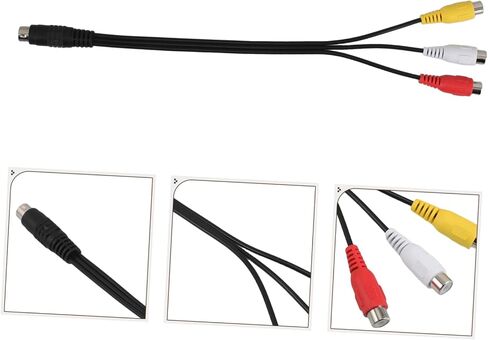 NUOBESTY Pin S Video to Adapter Cable for Tv and Projector Durable Video Transfer Cable for Laptops Monitors and Audio Visual Devices Versatile and Easy Connection in Saudi Arabia