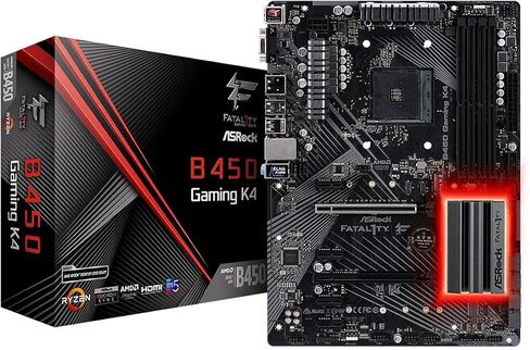 اللوحة الأم ASRock ATX (B450 Gaming K4) (متجددة) in Kuwait