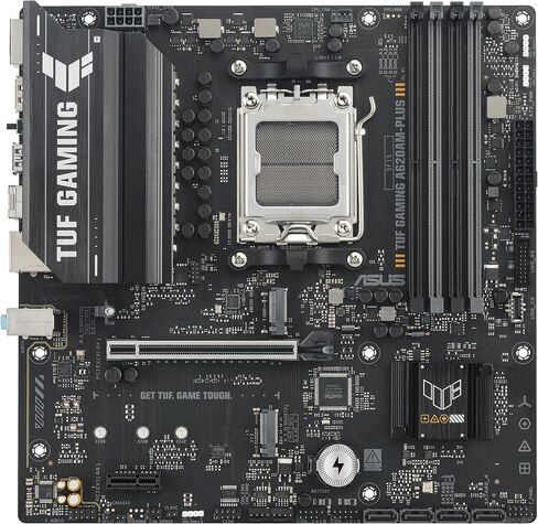 TUF Gaming A620AM-PLUS WiFi AMD A620A mATX Motherboard, 8+2+1 Power Stages, DDR5, PCIe 4.0, Dual M.2 Slots, WiFi 6, 2.5Gb Ethernet, Dual DisplayPort, HDMI, Rear USB-A 10Gbps, Front USB-C 10Gbps in Saudi Arabia