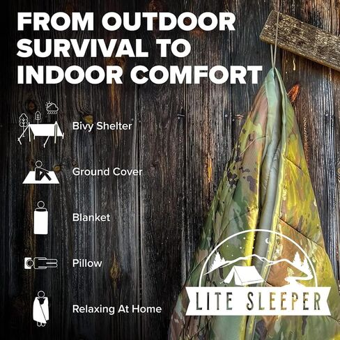 Lite Sleeper The Mulitpurpose Field Blanket - The Only Woobie You'll Ever Need (Jungle Tiger Stripe) in Saudi Arabia