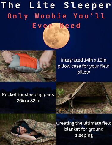Lite Sleeper The Mulitpurpose Field Blanket - The Only Woobie You'll Ever Need (Jungle Tiger Stripe) in Saudi Arabia